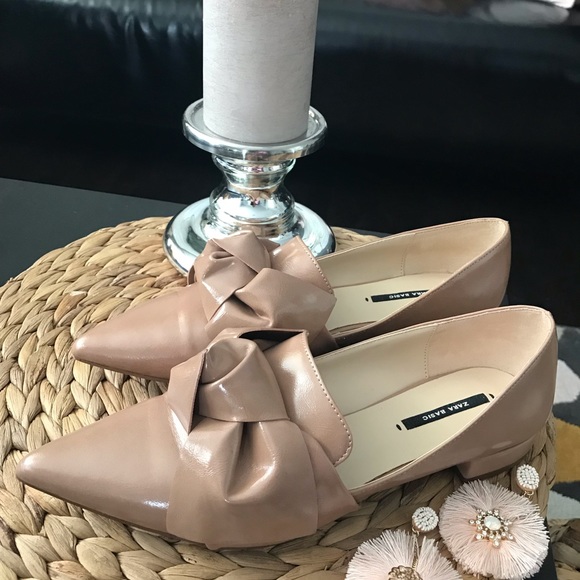 Zara Shoes - Zara flats with bow detail